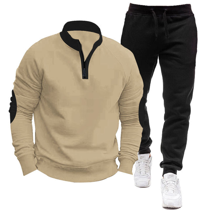 Herrar Sportigt hoodie- och joggingset med kontrasterande ärm-accenter Mirla-Eva Jonsson