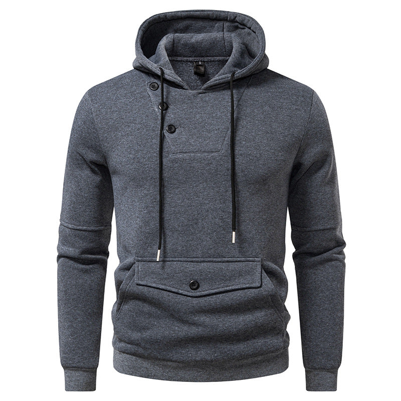 Herrar Stiliga Hoodies med Knappar Mirla-Eva Jonsson