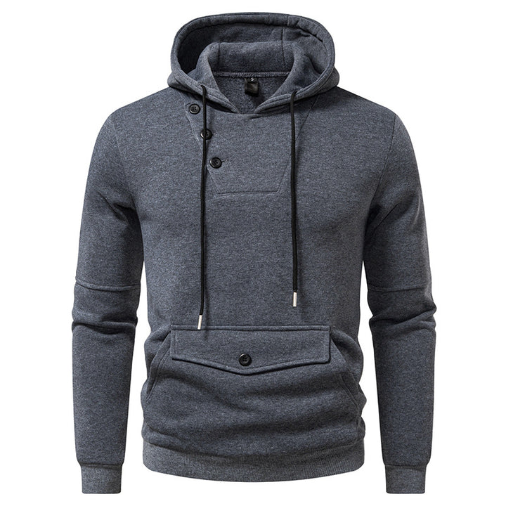 Herrar Stiliga Hoodies med Knappar Mirla-Eva Jonsson
