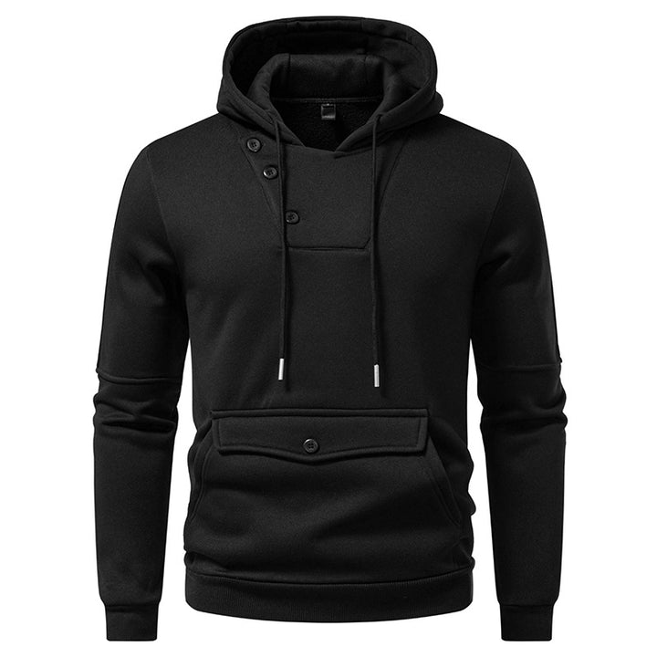 Herrar Stiliga Hoodies med Knappar Mirla-Eva Jonsson
