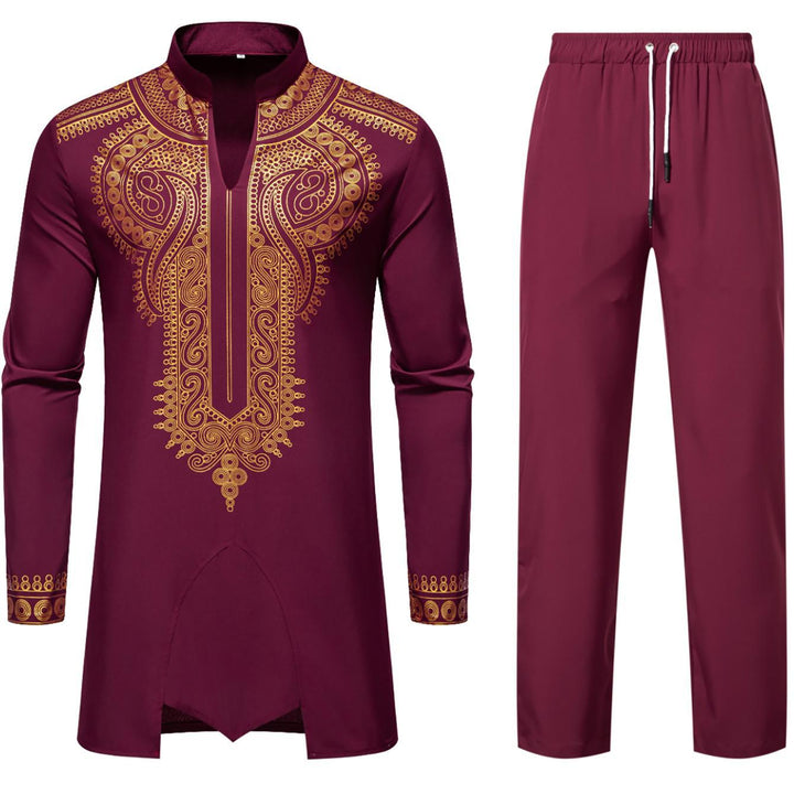 Herrar Traditionell Kaftan-outfit med unik broderi Mirla-Eva Jonsson