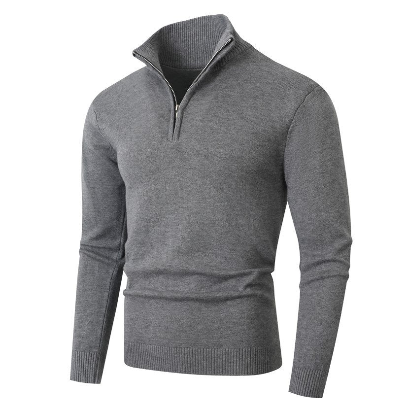 Herrar Tröja med modern halv dragkedja och fin ribstruktur Eva Jonsson-Eva Jonsson