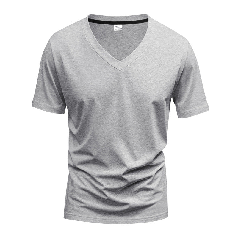 Herrar V-hals T-shirt i andningsbar och snabbtorkande bomull Eva Jonsson-Eva Jonsson