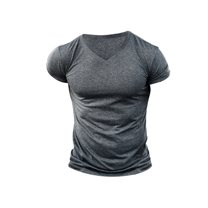 Herrar V-hals T-shirt i mjuk bomullsblandning Mirla-Eva Jonsson