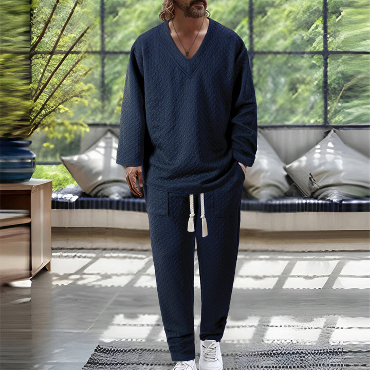 Herrar V-hals fritidsdräkt Mirla-Eva Jonsson