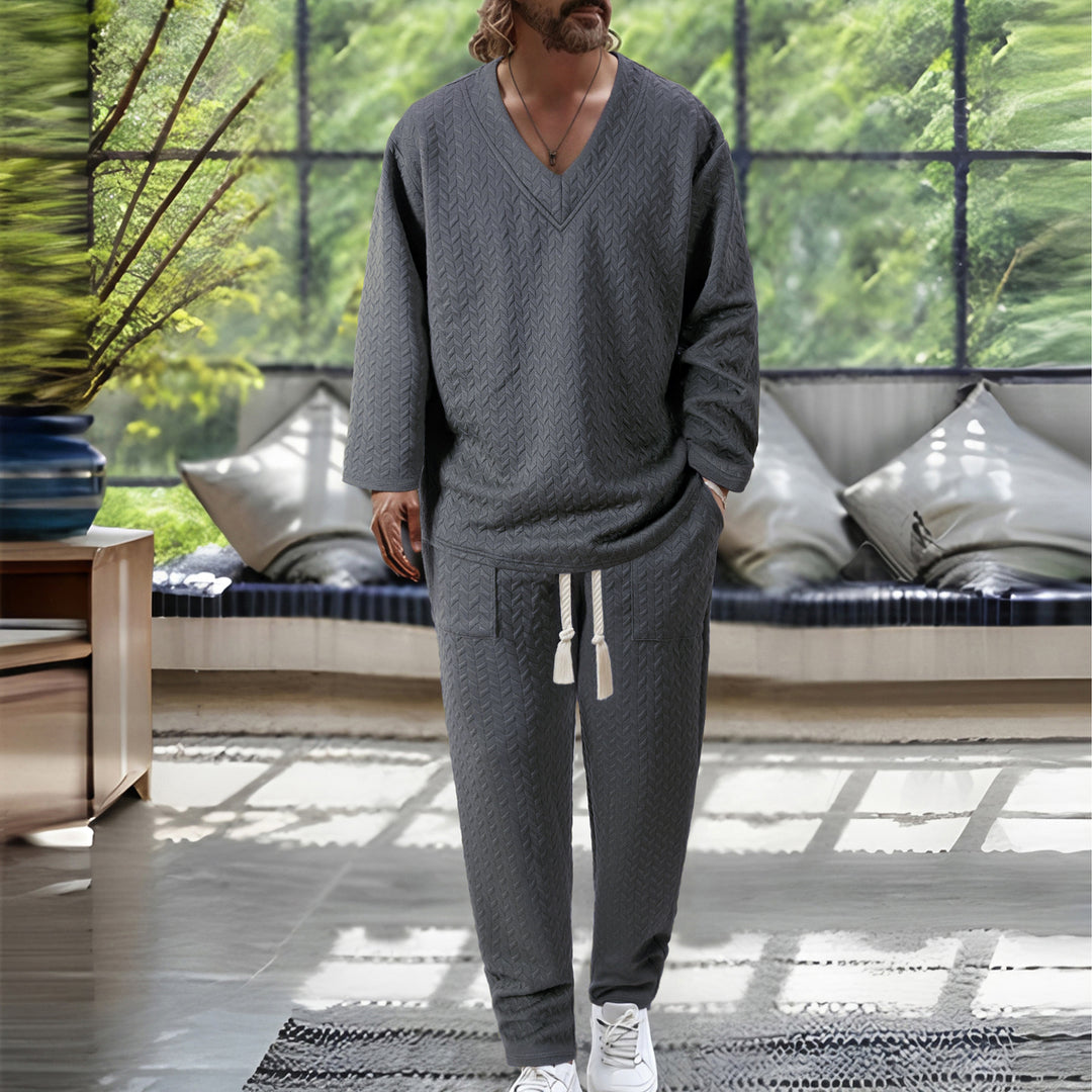 Herrar V-hals fritidsdräkt Mirla-Eva Jonsson
