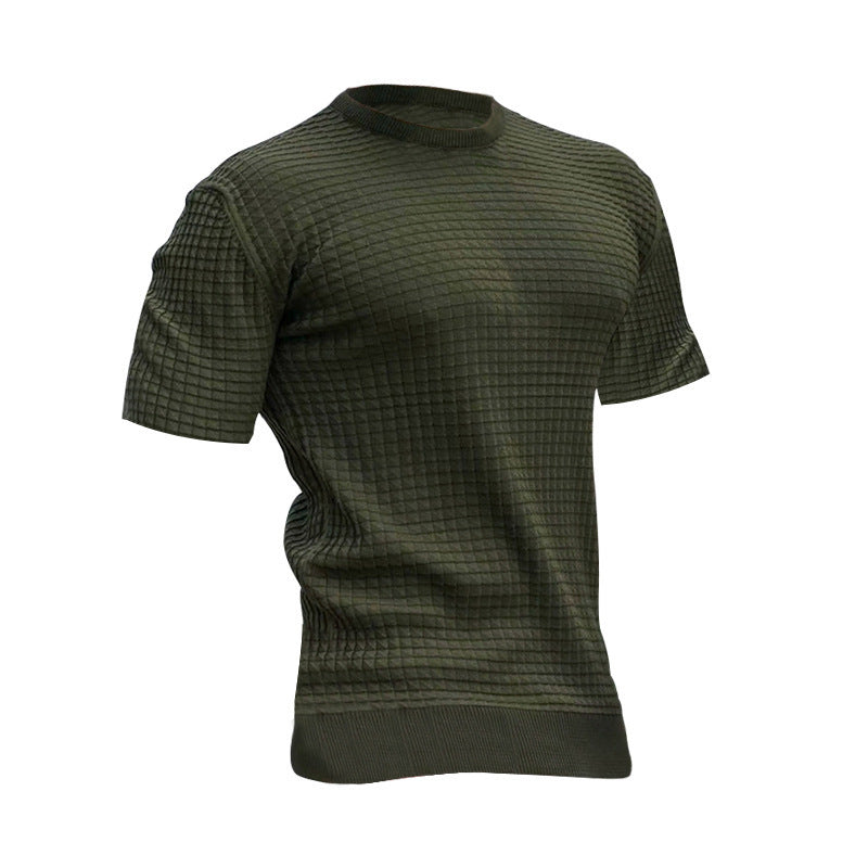 Herrar andningsaktiv tränings T-shirt med strukturerad design Mirla-Eva Jonsson