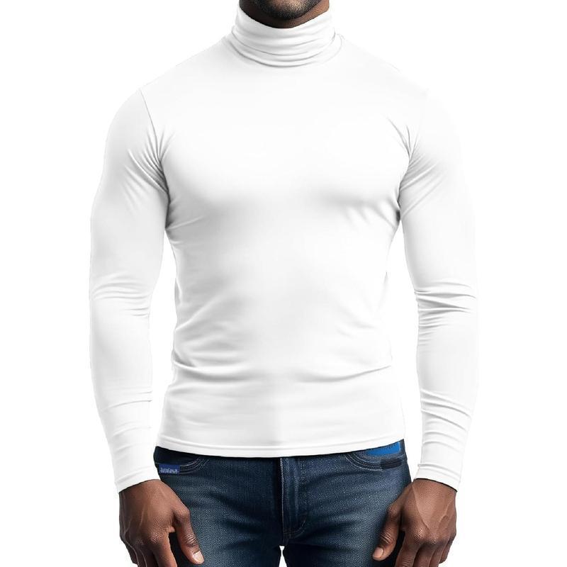 Herrar andningsbar rullkrage T-shirt i mjuk jersey Mirla-Eva Jonsson