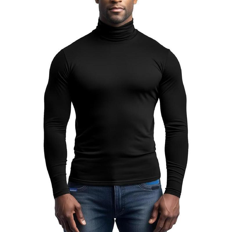 Herrar andningsbar rullkrage T-shirt i mjuk jersey Mirla-Eva Jonsson