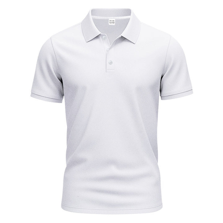 Herrar andningsbart poloshirt med strukturerad väv Mirla-Eva Jonsson
