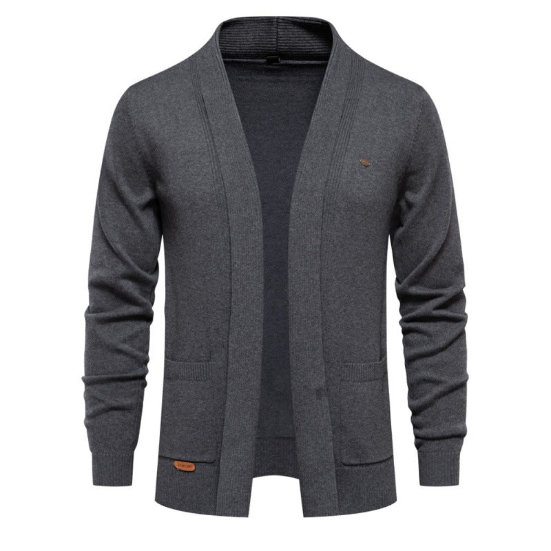 Herrar avslappnad V-hals Cardigan Eva Jonsson-Eva Jonsson