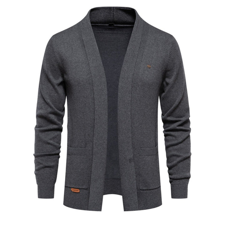 Herrar avslappnad V-hals Cardigan Eva Jonsson-Eva Jonsson