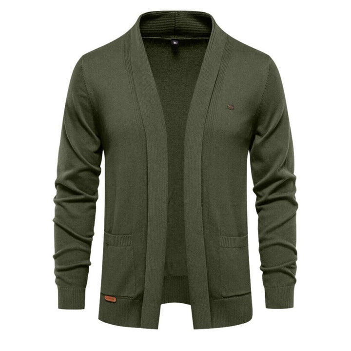 Herrar avslappnad V-hals Cardigan Eva Jonsson-Eva Jonsson