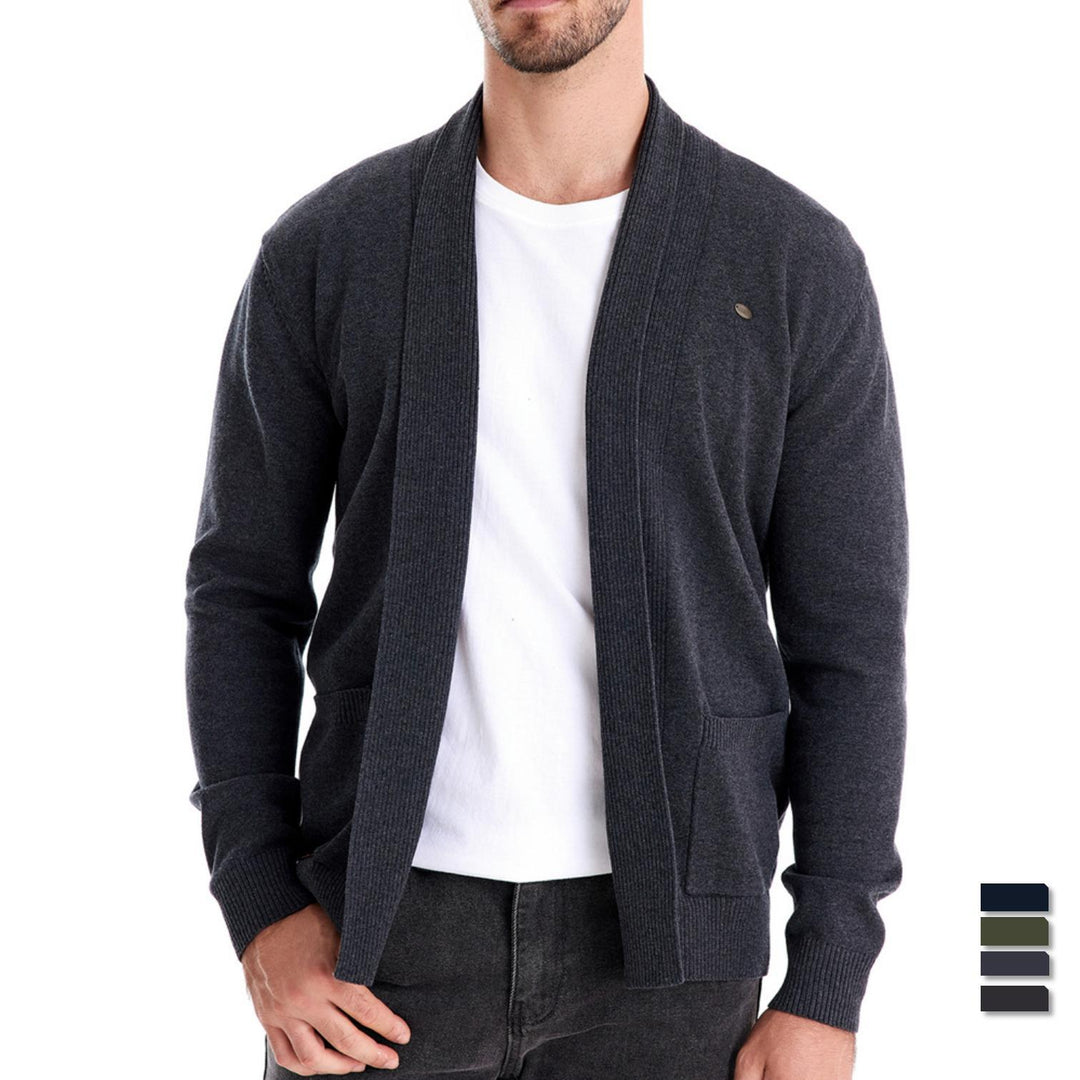 Herrar avslappnad V-hals Cardigan Eva Jonsson-Eva Jonsson