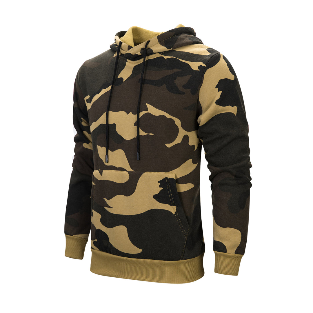 Herrar avslappnad hooded sweatshirt med modern camouflage-design Mirla-Eva Jonsson