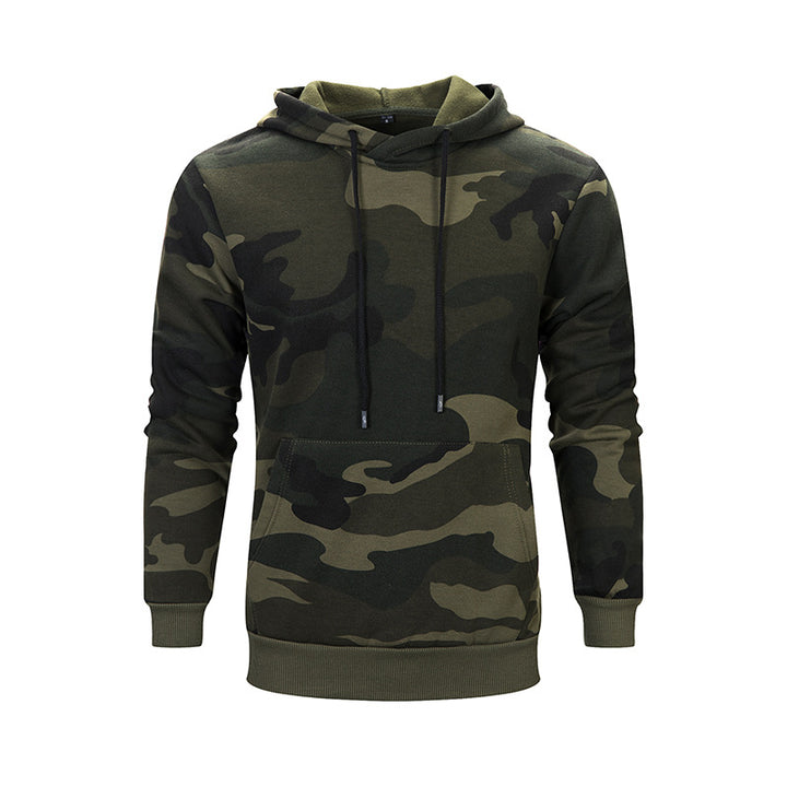 Herrar avslappnad hooded sweatshirt med modern camouflage-design Mirla-Eva Jonsson