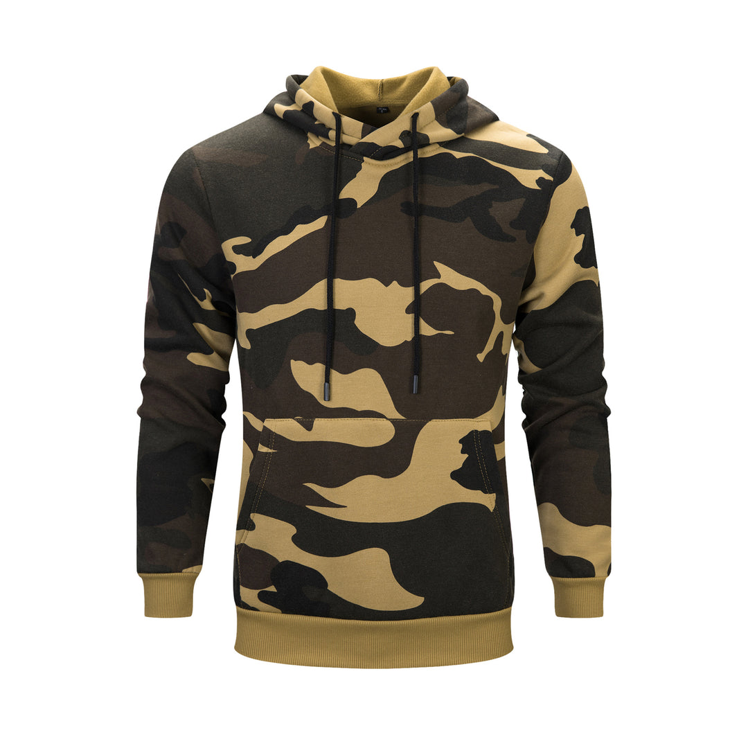 Herrar avslappnad hooded sweatshirt med modern camouflage-design Mirla-Eva Jonsson