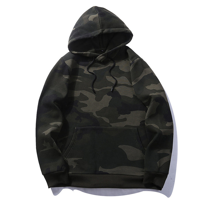 Herrar avslappnad hooded sweatshirt med modern camouflage-design Mirla-Eva Jonsson