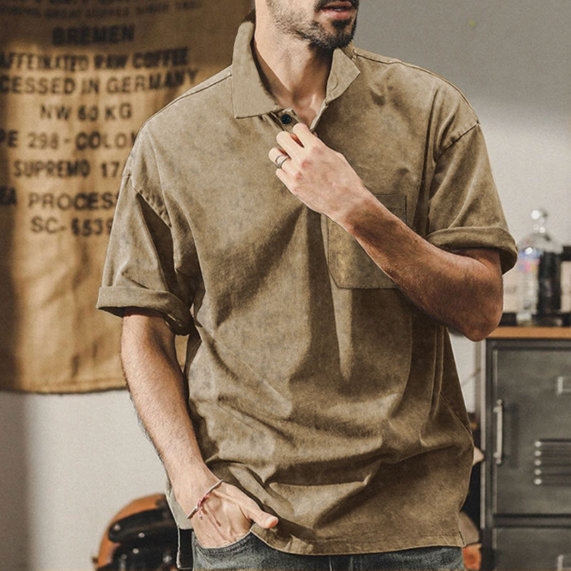 Herrar avslappnad polo med bröstficka Eva Jonsson-Eva Jonsson