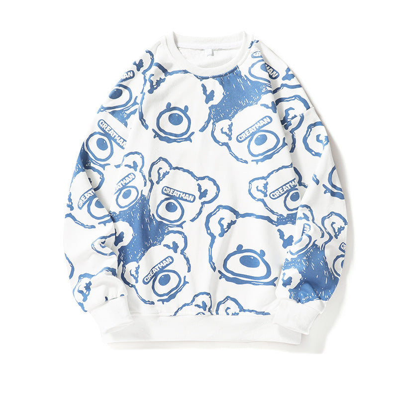 Herrar avslappnad sweatshirt med kreativt djurmotiv Eva Jonsson-Eva Jonsson