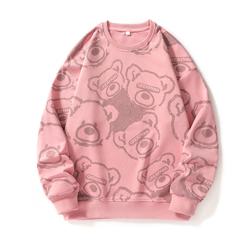 Herrar avslappnad sweatshirt med kreativt djurmotiv Eva Jonsson-Eva Jonsson