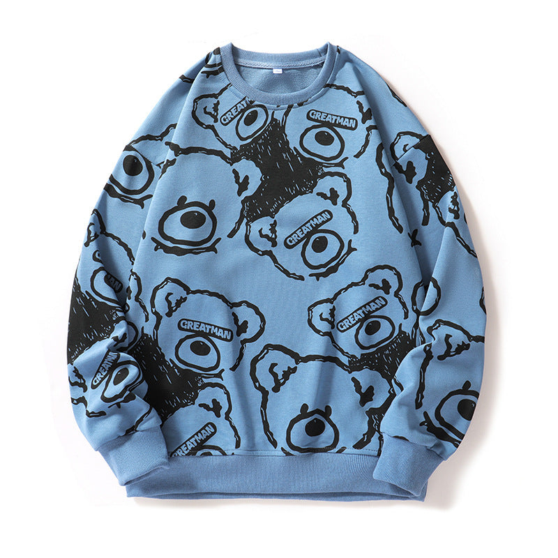 Herrar avslappnad sweatshirt med kreativt djurmotiv Eva Jonsson-Eva Jonsson