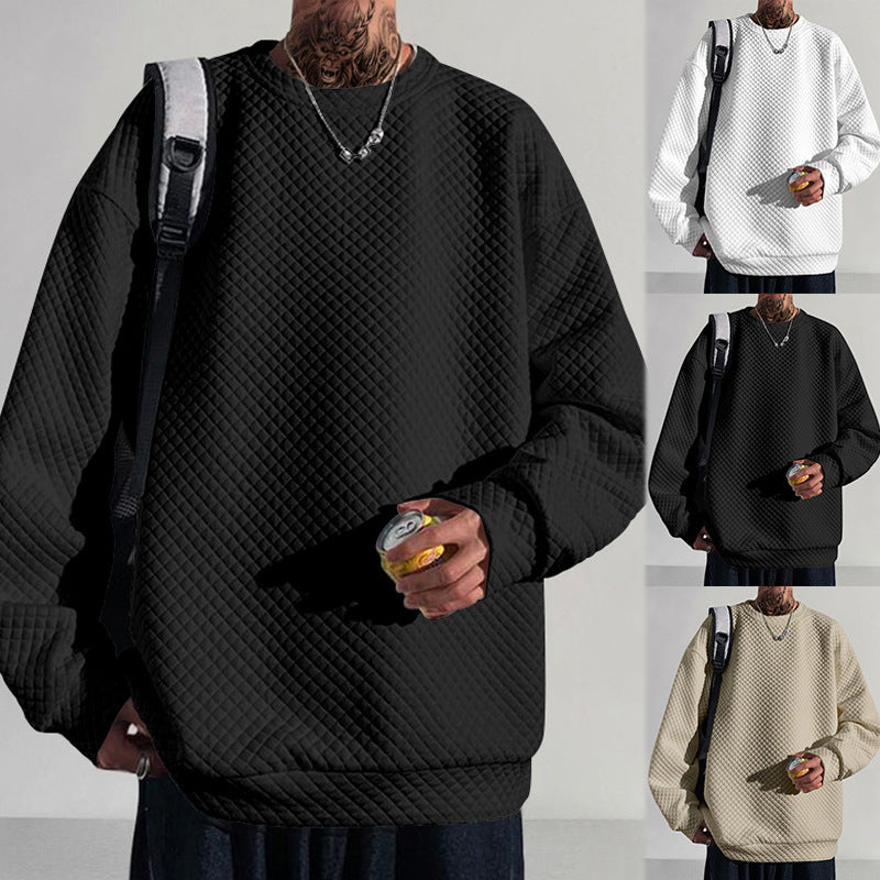 Herrar avslappnad sweatshirt med strukturerad design Mirla-Eva Jonsson