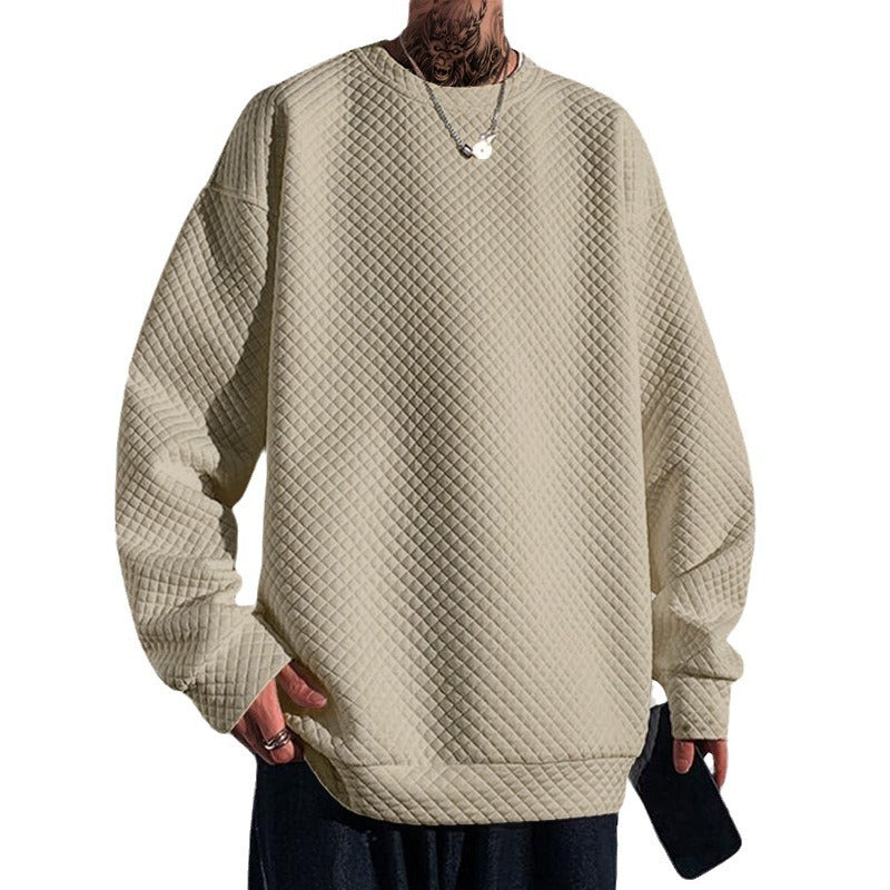 Herrar avslappnad sweatshirt med strukturerad design Mirla-Eva Jonsson