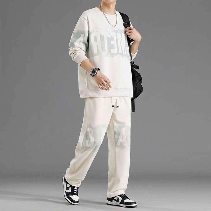 Herrar avslappnad sweatshirt-och-byxor-set Mirla-Eva Jonsson