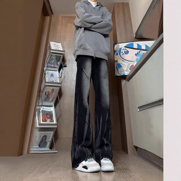 Herrar avslappnade baggy jeans i used look Eva Jonsson-Eva Jonsson