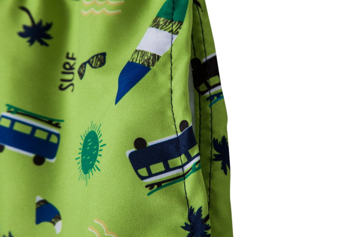 Herrar badshorts med modernt surfmotiv Mirla-Eva Jonsson