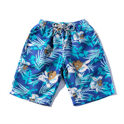 Herrar badshorts med tropisk design och elastisk midja Mirla-Eva Jonsson