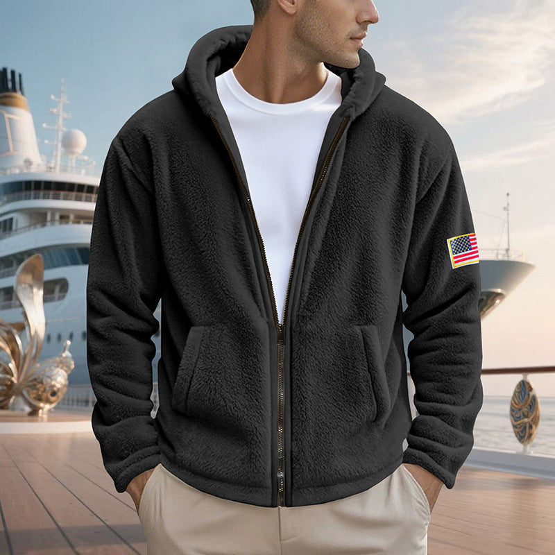 Herrar bekväm hoodie i mjuk fleece med bekväm passform Mirla-Eva Jonsson