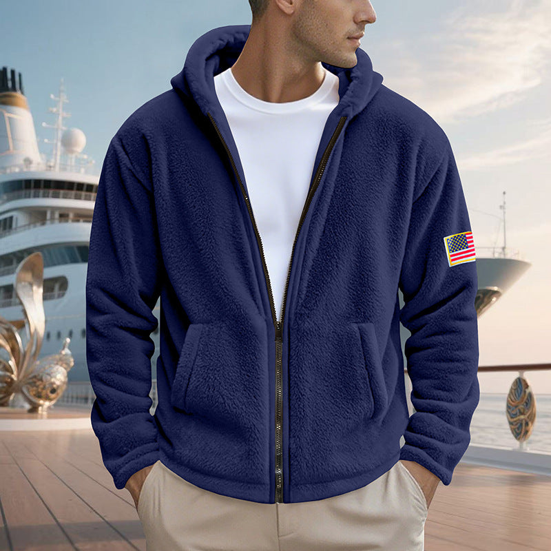 Herrar bekväm hoodie i mjuk fleece med bekväm passform Mirla-Eva Jonsson