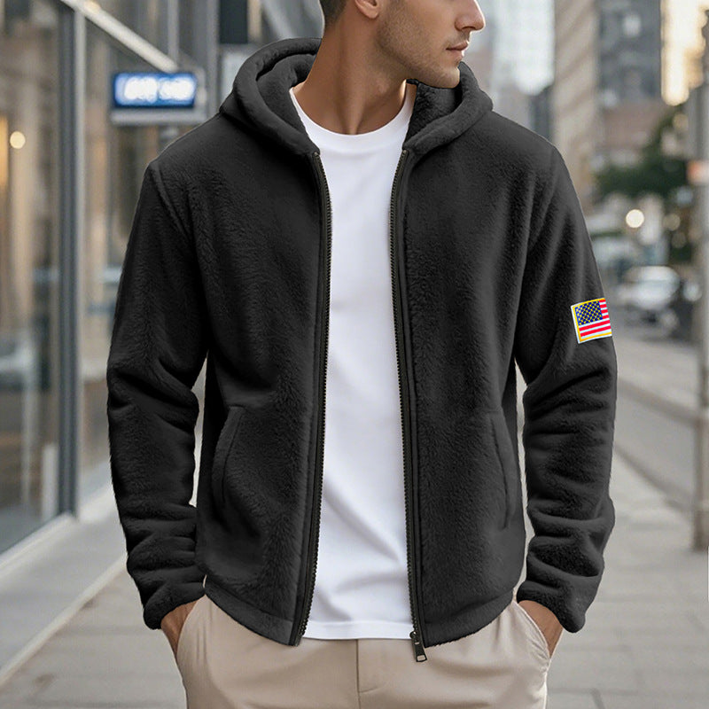 Herrar bekväm hoodie i mjuk fleece med bekväm passform Mirla-Eva Jonsson
