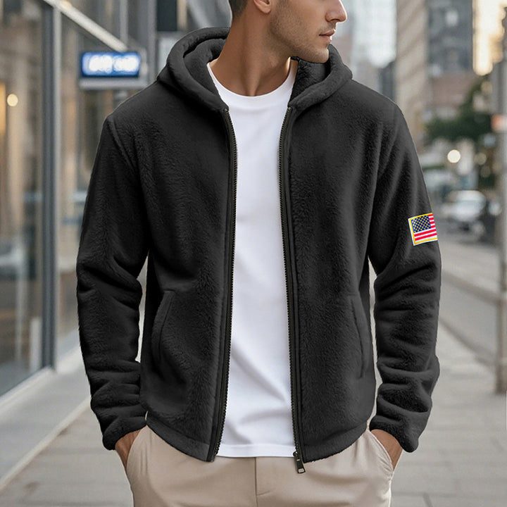 Herrar bekväm hoodie i mjuk fleece med bekväm passform Mirla-Eva Jonsson