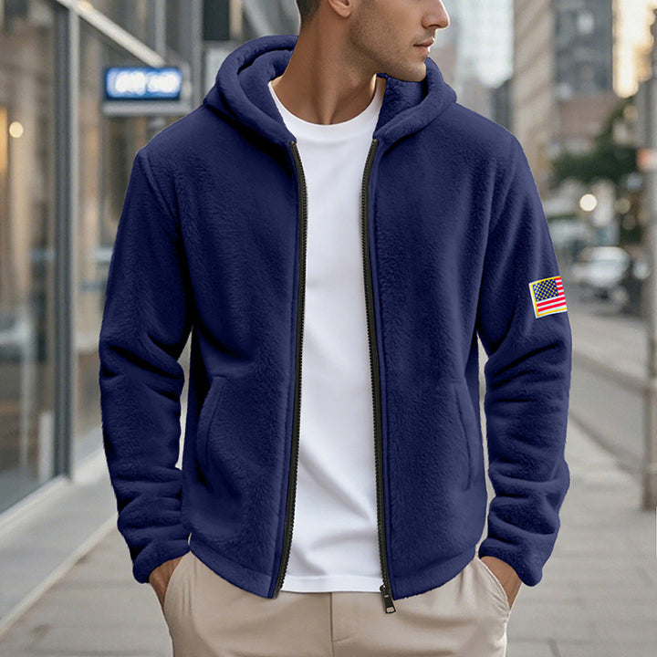 Herrar bekväm hoodie i mjuk fleece med bekväm passform Mirla-Eva Jonsson
