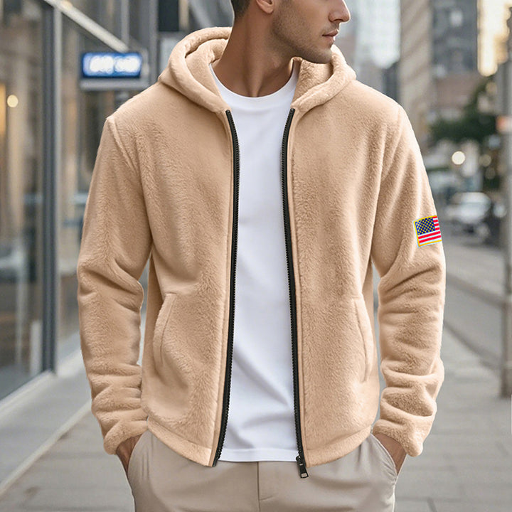Herrar bekväm hoodie i mjuk fleece med bekväm passform Mirla-Eva Jonsson