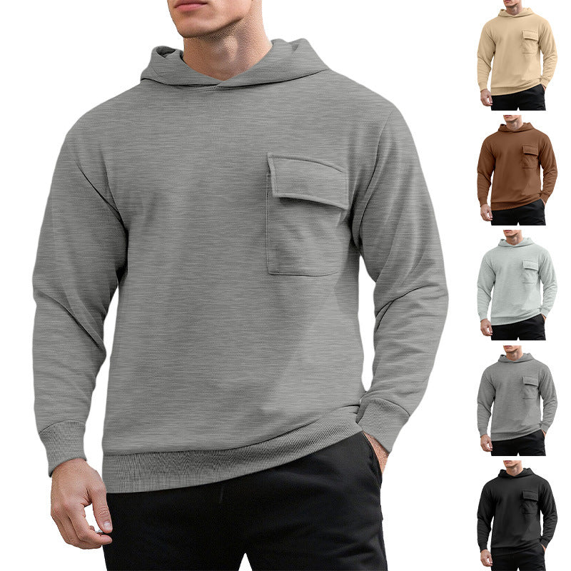 Herrar bekväm hoodie med praktisk bröstfick Mirla-Eva Jonsson