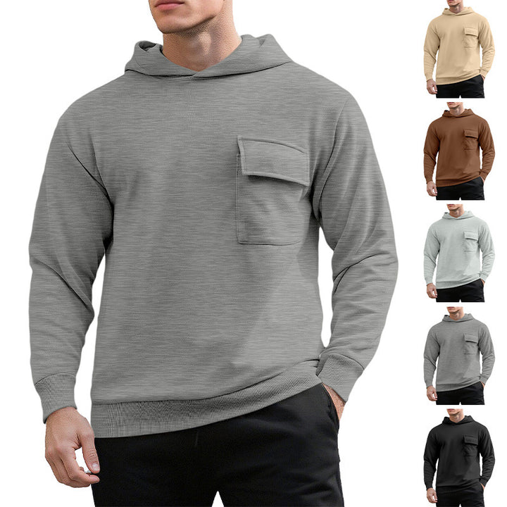 Herrar bekväm hoodie med praktisk bröstfick Mirla-Eva Jonsson