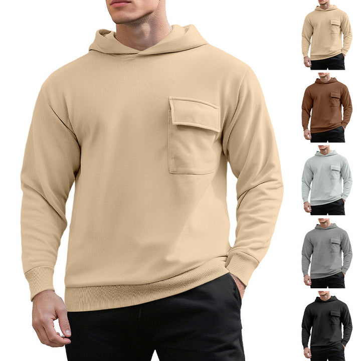 Herrar bekväm hoodie med praktisk bröstfick Mirla-Eva Jonsson