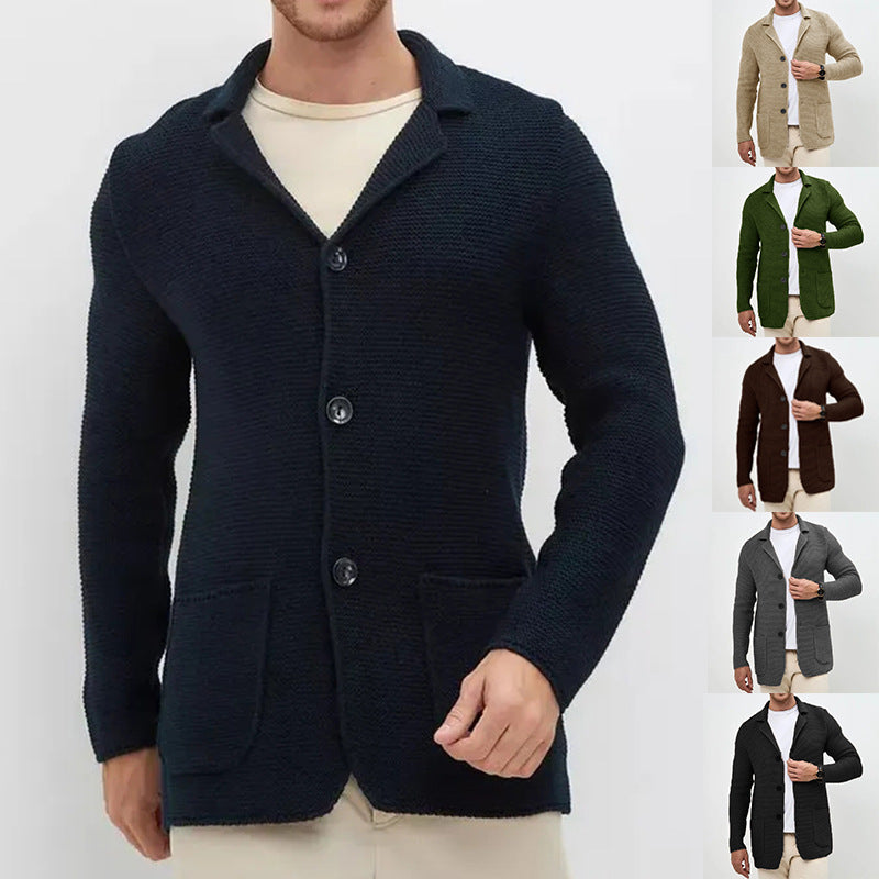 Herrar cardigan med avslappnad passform och praktiska fickor Mirla-Eva Jonsson