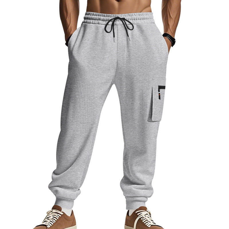 Herrar cargo-joggingbyxor med elastisk midja och rymliga sidofickor Mirla-Eva Jonsson