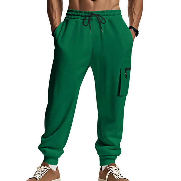 Herrar cargo-joggingbyxor med elastisk midja och rymliga sidofickor Mirla-Eva Jonsson