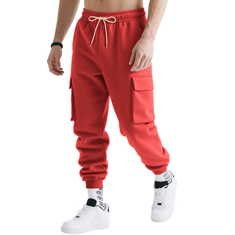 Herrar cargo-joggingbyxor med elastisk midja och sidofickor Mirla-Eva Jonsson