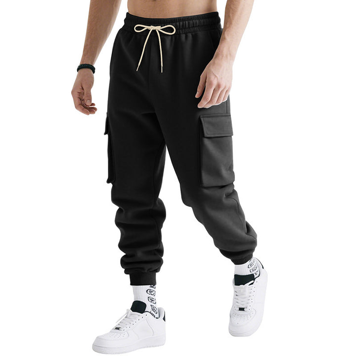 Herrar cargo-joggingbyxor med elastisk midja och sidofickor Mirla-Eva Jonsson