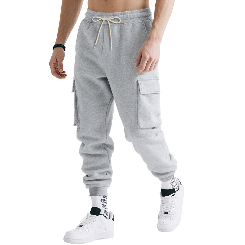 Herrar cargo-joggingbyxor med elastisk midja och sidofickor Mirla-Eva Jonsson