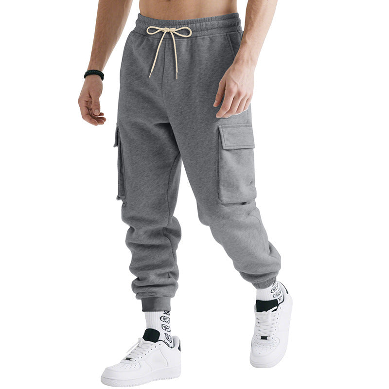 Herrar cargo-joggingbyxor med elastisk midja och sidofickor Mirla-Eva Jonsson