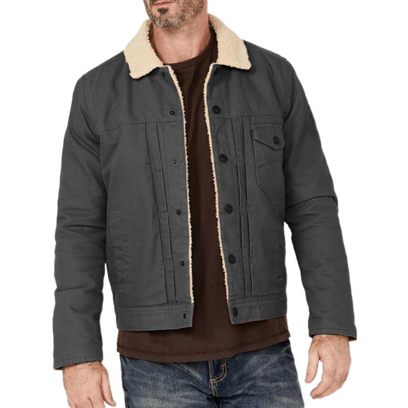 Herrar denimjacka med mjukt Sherpa-foder Mirla-Eva Jonsson