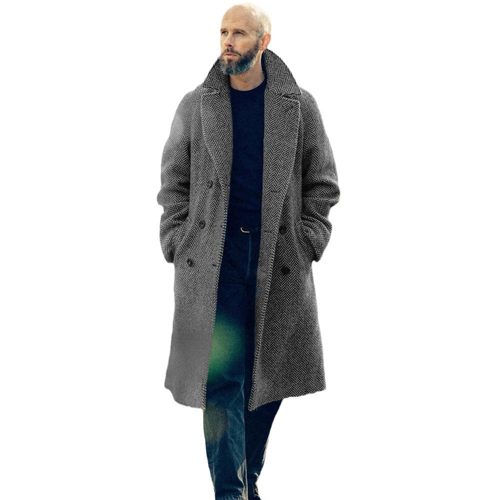 Herrar elegant Dufflecoat med moderna detaljer och praktiska fickor Mirla-Eva Jonsson